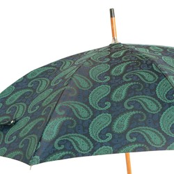 Casa Padrino Paraguas de Lujo para Hombre Paisley Turquesa Hecho a mano en Italia 92cm x 110cm Casa Padrino Paraguas de Lujo para Hombre Paisley Turquesa Hecho a mano en Italia 92cm x 110cm