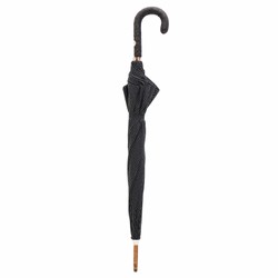 Casa Padrino Paraguas de lujo para hombre Punto Bianco con mango de piel de avestruz, blanco, longitud 92 cm, diámetro 110 cm Casa Padrino Paraguas de lujo para hombre Punto Bianco con mango de piel de avestruz, blanco, longitud 92 cm, diámetro 110 cm