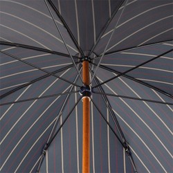 Casa Padrino Paraguas Italiano Hecho a Mano con Mango de Cuero Azul para Hombre - 92cm x 110cm Casa Padrino Paraguas Italiano Hecho a Mano con Mango de Cuero Azul para Hombre - 92cm x 110cm