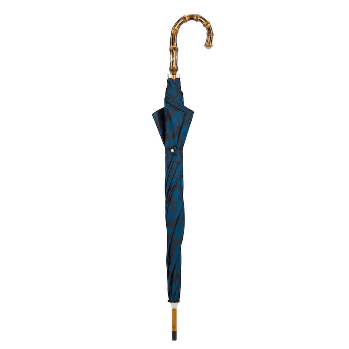 Casa Padrino Paraguas de lujo para hombre, diseño camuflaje azul, mango de bambú, longitud 92 cm, diámetro 110 cm Casa Padrino Paraguas de lujo para hombre, diseño camuflaje azul, mango de bambú, longitud 92 cm, diámetro 110 cm