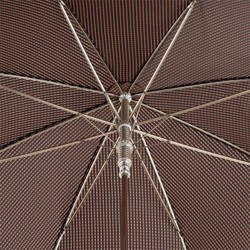 Casa Padrino Paraguas clásico para hombre con mango de cuero - Hecho a mano en Italia - Longitud 95cm - Diámetro 110cm Casa Padrino Paraguas clásico para hombre con mango de cuero - Hecho a mano en Italia - Longitud 95cm - Diámetro 110cm