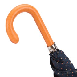 Casa Padrino Paraguas de Lujo para Hombre con Diseño Elegante y Mango Naranja, Longitud 95cm, Diámetro 110cm Casa Padrino Paraguas de Lujo para Hombre con Diseño Elegante y Mango Naranja, Longitud 95cm, Diámetro 110cm
