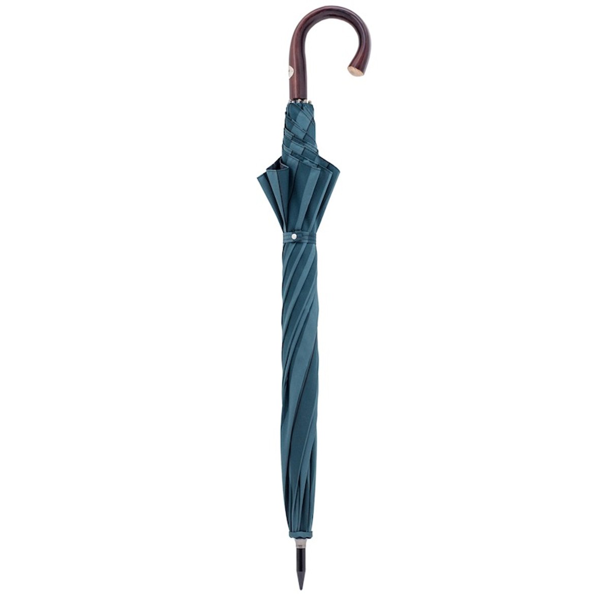 Casa Padrino Paraguas de lujo a rayas con mango de madera de castaño, 97cm longitud, 120cm diámetro Casa Padrino Paraguas de lujo a rayas con mango de madera de castaño, 97cm longitud, 120cm diámetro