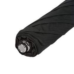 Casa Padrino Paraguas Plegable de Lujo para Hombre con Mango de Serpiente de Goma - Automático - 100% Poliéster - Longitud: 50cm - Diámetro: 100cm