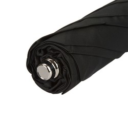 Casa Padrino Paraguas Plegable de Lujo para Hombre con Motivo Lucifer - Mango de Latón - 100% Poliéster - 50cm x 100cm Casa Padrino Paraguas Plegable de Lujo para Hombre con Motivo Lucifer - Mango de Latón - 100% Poliéster - 50cm x 100cm