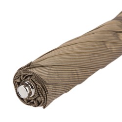 Casa Padrino Paraguas Plegable de Lujo para Hombre con Mango de Águila Plateada - Artesanía Italiana - 50cm x 100cm