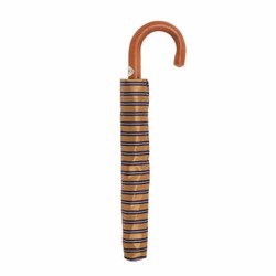 Casa Padrino Paraguas de Lujo para Hombre Riga Ocra, Hecho a Mano en Italia, Mango de Madera de Malaca, 100% Poliéster, Diámetro 100cm Casa Padrino Paraguas de Lujo para Hombre Riga Ocra, Hecho a Mano en Italia, Mango de Madera de Malaca, 100% Poliéster, Diámetro 100cm