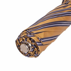 Casa Padrino Paraguas de Lujo para Hombre Riga Ocra, Hecho a Mano en Italia, Mango de Madera de Malaca, 100% Poliéster, Diámetro 100cm Casa Padrino Paraguas de Lujo para Hombre Riga Ocra, Hecho a Mano en Italia, Mango de Madera de Malaca, 100% Poliéster, Diámetro 100cm