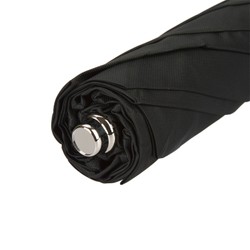 Casa Padrino Paraguas plegable de lujo para hombre con mango de bambú hecho a mano en Italia - Longitud 50cm - Diámetro 100cm