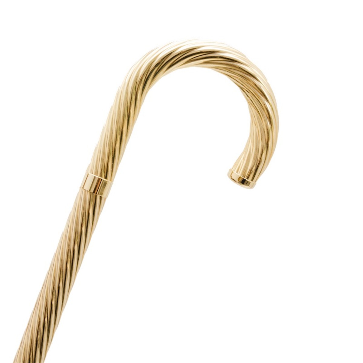 Casa Padrino Bastón de Lujo de Latón - Hecho a mano en Italia, Empuñadura y Contera de Latón, Longitud 92 cm Casa Padrino Bastón de Lujo de Latón - Hecho a mano en Italia, Empuñadura y Contera de Latón, Longitud 92 cm