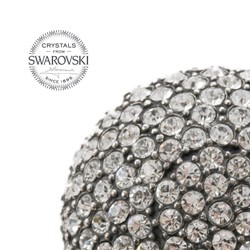 Casa Padrino Bastón de paseo de lujo con cristales Swarovski - Madera de haya, contera de latón, 92 cm Casa Padrino Bastón de paseo de lujo con cristales Swarovski - Madera de haya, contera de latón, 92 cm