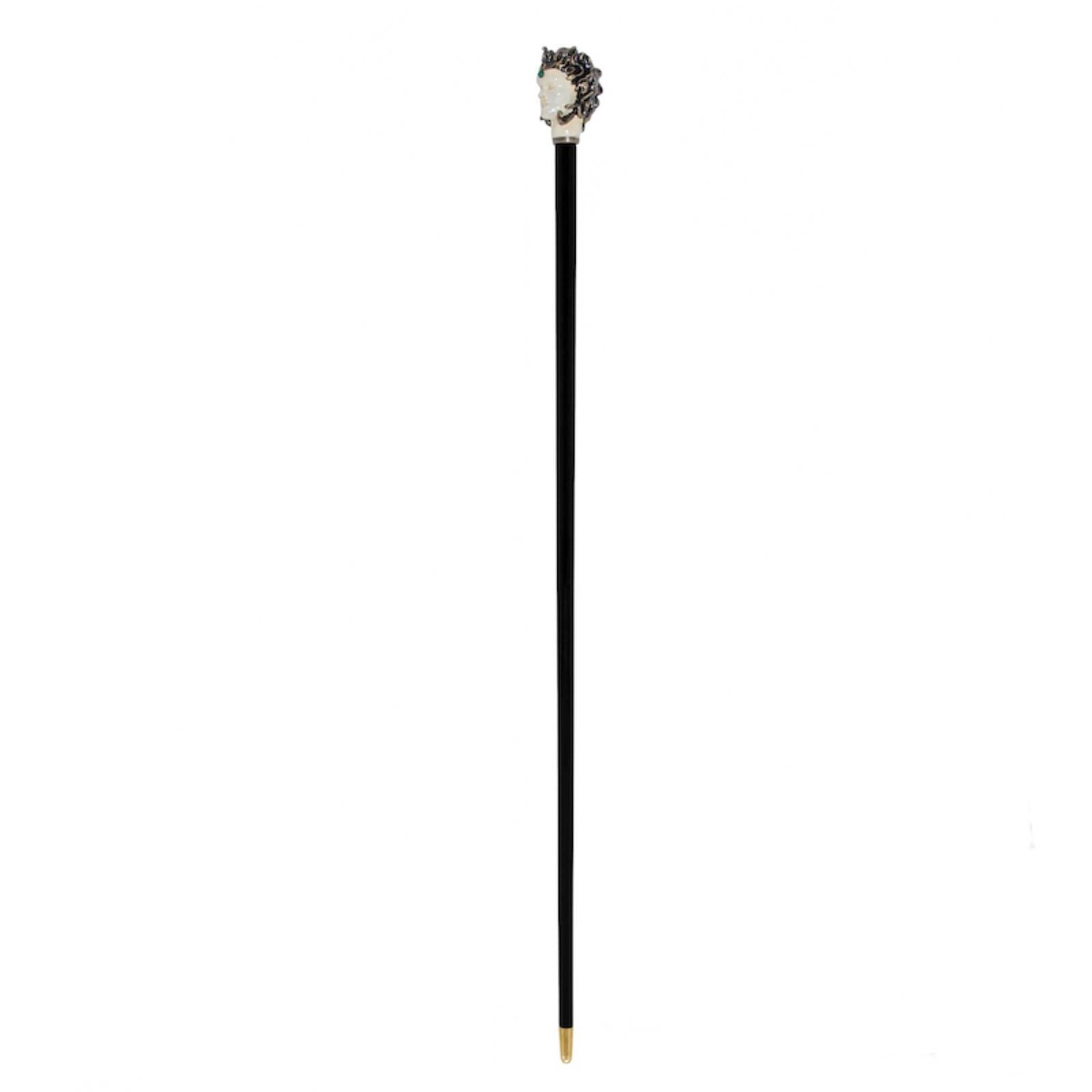 Casa Padrino Bastón de lujo Medusa, Madera de haya con mango de latón esmaltado, 92 cm Casa Padrino Bastón de lujo Medusa, Madera de haya con mango de latón esmaltado, 92 cm