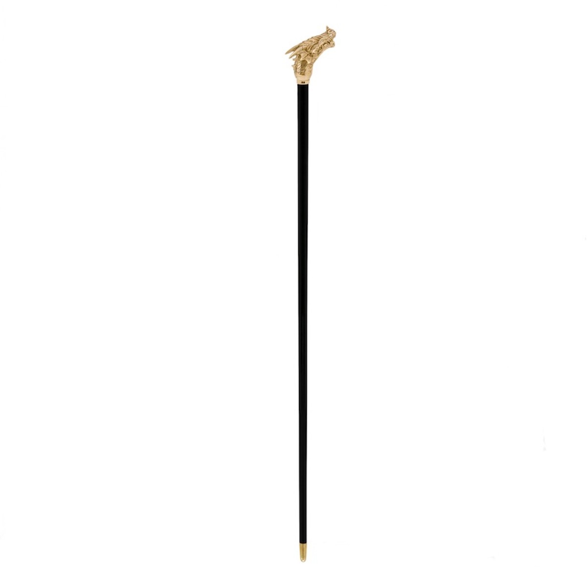 Casa Padrino Bastón con empuñadura de dragón dorado, hecho a mano en Italia, madera de haya, 92 cm Casa Padrino Bastón con empuñadura de dragón dorado, hecho a mano en Italia, madera de haya, 92 cm