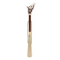 Casa Padrino Calzador de lujo con jirafa - Madera de haya, ABS y latón esmaltado - 50 cm