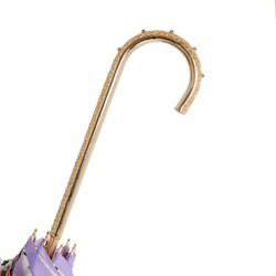 Casa Padrino Paraguas para mujer Fiori di Campo - Artesanía italiana, mango de latón, longitud 93cm, diámetro 102cm
