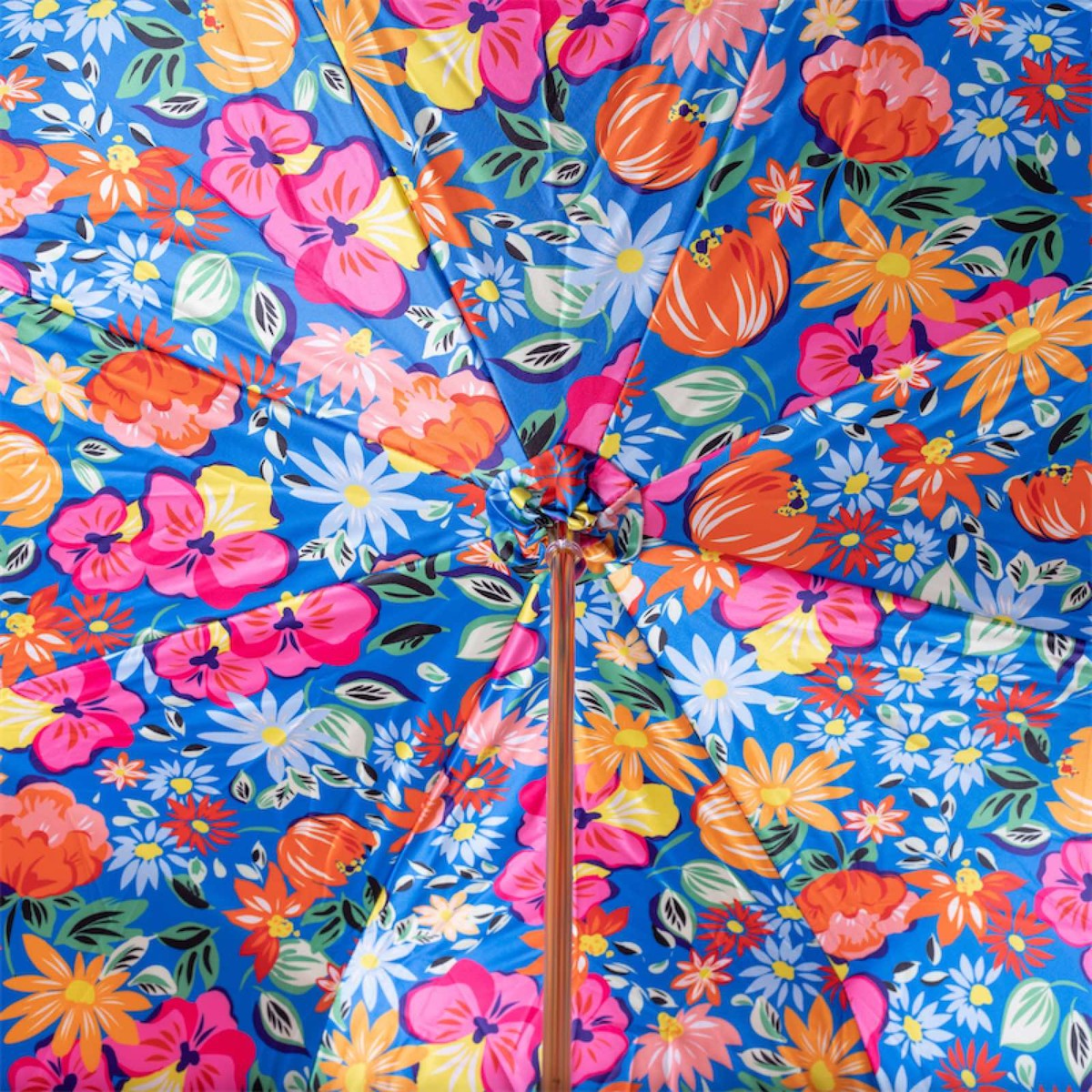 Casa Padrino Paraguas de Lujo Floral Naranja - Apertura Manual - 100% Poliéster - Mango de Acetato - 93cm x 102cm Casa Padrino Paraguas de Lujo Floral Naranja - Apertura Manual - 100% Poliéster - Mango de Acetato - 93cm x 102cm