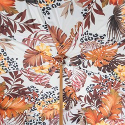 Casa Padrino Paraguas de lujo mujer flores otoñales - Apertura manual - 100% Poliéster - Mango de acetato - 93cm x 102cm Casa Padrino Paraguas de lujo mujer flores otoñales - Apertura manual - 100% Poliéster - Mango de acetato - 93cm x 102cm