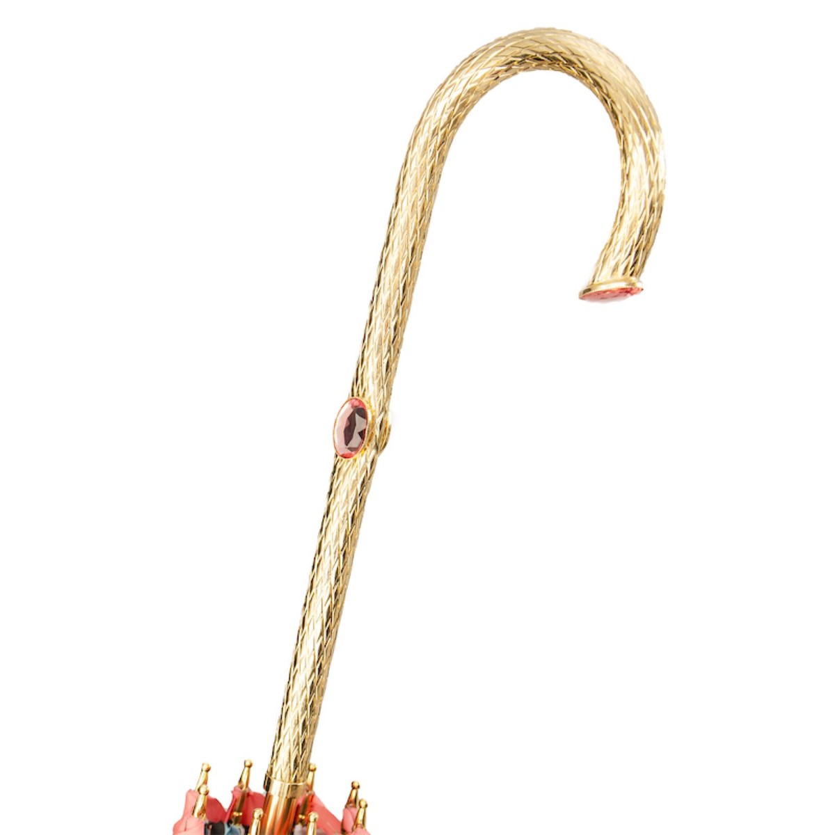 Casa Padrino Paraguas de lujo floral rosa - Artesanía italiana hecha a mano - Longitud 93 cm, Diámetro 102 cm Casa Padrino Paraguas de lujo floral rosa - Artesanía italiana hecha a mano - Longitud 93 cm, Diámetro 102 cm