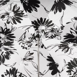 Casa Padrino Paraguas de Lujo Girasoles Blanco y Negro con Mango de Acetato 93cm x 102cm Casa Padrino Paraguas de Lujo Girasoles Blanco y Negro con Mango de Acetato 93cm x 102cm