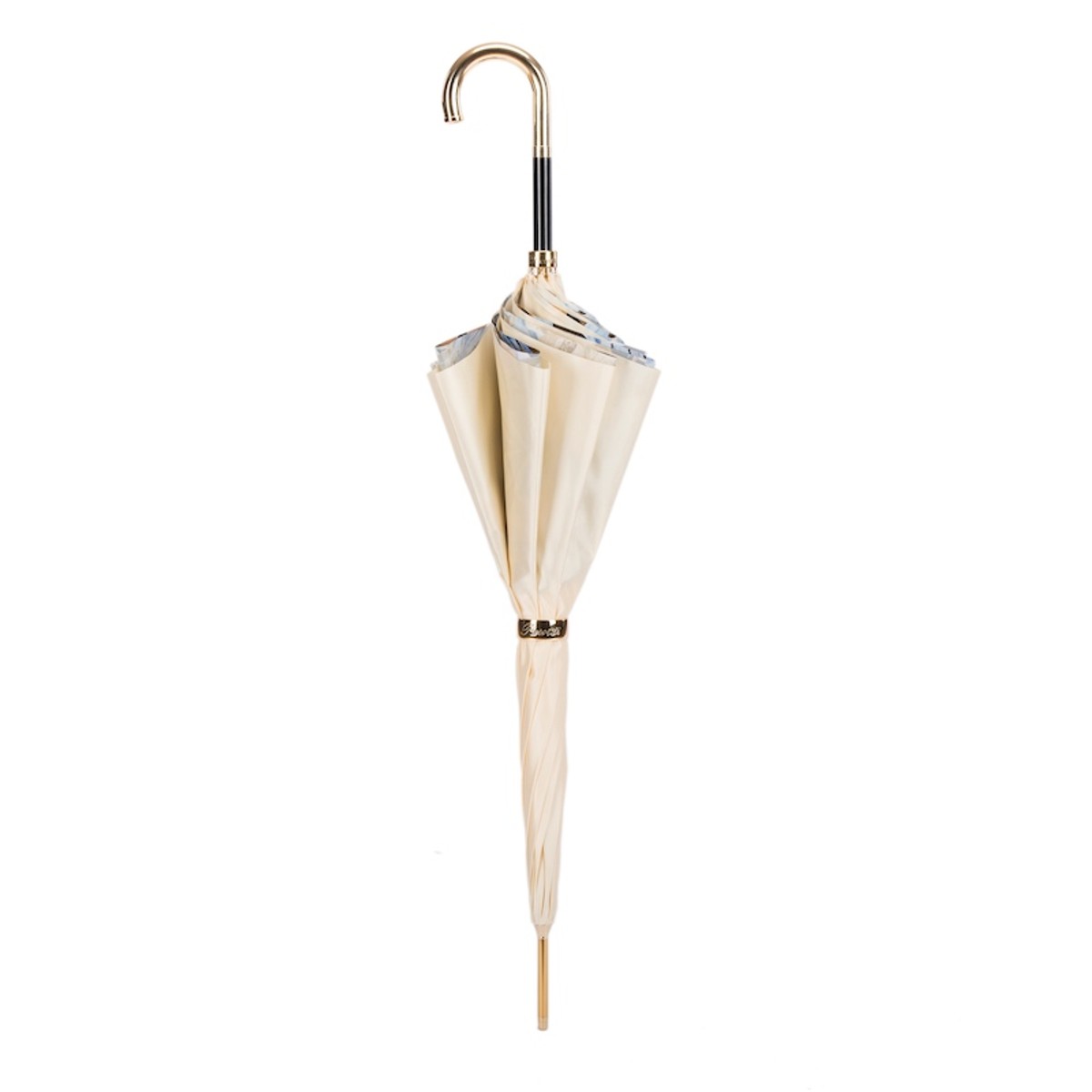 Casa Padrino Paraguas de lujo para mujer diseño jungla, doble tejido, mango de latón, longitud 93 cm, diámetro 102 cm Casa Padrino Paraguas de lujo para mujer diseño jungla, doble tejido, mango de latón, longitud 93 cm, diámetro 102 cm