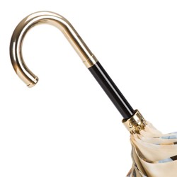 Casa Padrino Paraguas de lujo para mujer diseño jungla, doble tejido, mango de latón, longitud 93 cm, diámetro 102 cm Casa Padrino Paraguas de lujo para mujer diseño jungla, doble tejido, mango de latón, longitud 93 cm, diámetro 102 cm