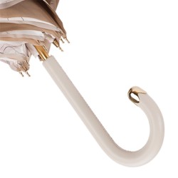 Casa Padrino Paraguas de lujo para mujer en marfil, doble tejido, hecho a mano en Italia, longitud 93cm, diámetro 102cm Casa Padrino Paraguas de lujo para mujer en marfil, doble tejido, hecho a mano en Italia, longitud 93cm, diámetro 102cm