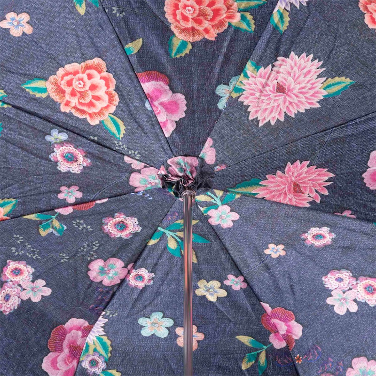 Casa Padrino Paraguas de lujo para mujer con motivo vaquero y flores hecho a mano 93cm Casa Padrino Paraguas de lujo para mujer con motivo vaquero y flores hecho a mano 93cm