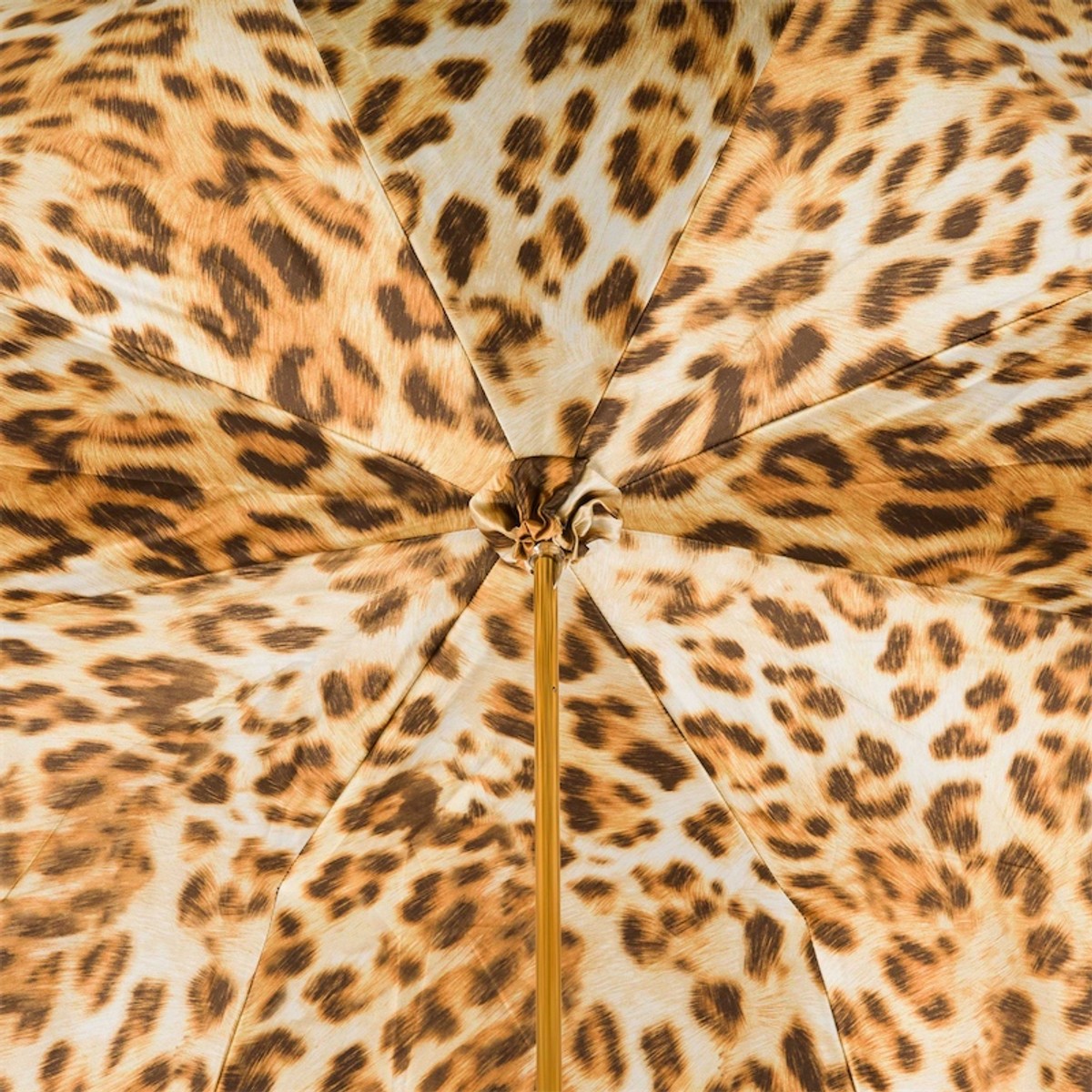 Casa Padrino Paraguas de lujo para mujer con estampado de leopardo - Hecho a mano en Italia, Mango de metal, Longitud 93cm, Diámetro 102cm Casa Padrino Paraguas de lujo para mujer con estampado de leopardo - Hecho a mano en Italia, Mango de metal, Longitud 93cm, Diámetro 102cm