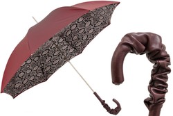 Casa Padrino Paraguas de lujo para mujer estilo Pitón hecho a mano en Italia 93 cm Longitud 102 cm Diámetro