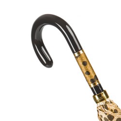 Casa Padrino Paraguas de lujo para mujer con lunares - Hecho a mano en Italia - Longitud 93 cm, Diámetro 102 cm