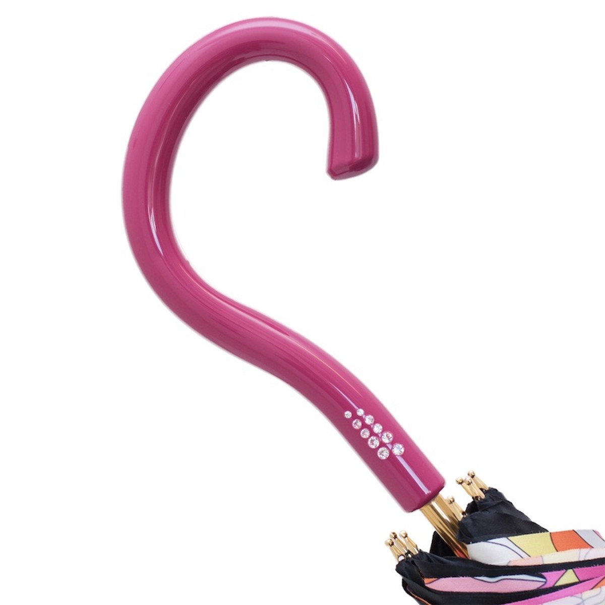 Casa Padrino Paraguas de lujo para mujer ONDE 2 - Apertura manual - 100% Poliéster - Mango de acetato - 93cm x 102cm Casa Padrino Paraguas de lujo para mujer ONDE 2 - Apertura manual - 100% Poliéster - Mango de acetato - 93cm x 102cm