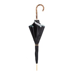 Casa Padrino Paraguas de lujo para mujer con mariposas y mango de bambú 93 cm x 102 cm Casa Padrino Paraguas de lujo para mujer con mariposas y mango de bambú 93 cm x 102 cm