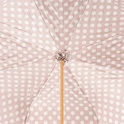Casa Padrino Paraguas de Lujo para Mujer con Estampado de Topos en Colores Claros - Hecho a Mano en Italia - Longitud 93cm, Diámetro 102cm Casa Padrino Paraguas de Lujo para Mujer con Estampado de Topos en Colores Claros - Hecho a Mano en Italia - Longitud 93cm, Diámetro 102cm