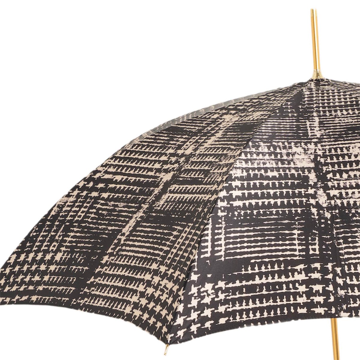 Casa Padrino Paraguas de lujo para mujer Nebbia hecho a mano en Italia con mango de cuero - 93cm x 102cm Casa Padrino Paraguas de lujo para mujer Nebbia hecho a mano en Italia con mango de cuero - 93cm x 102cm