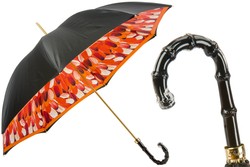 Casa Padrino Paraguas de lujo para mujer con pinceladas, doble tejido, mango de acetato, 93 cm Casa Padrino Paraguas de lujo para mujer con pinceladas, doble tejido, mango de acetato, 93 cm