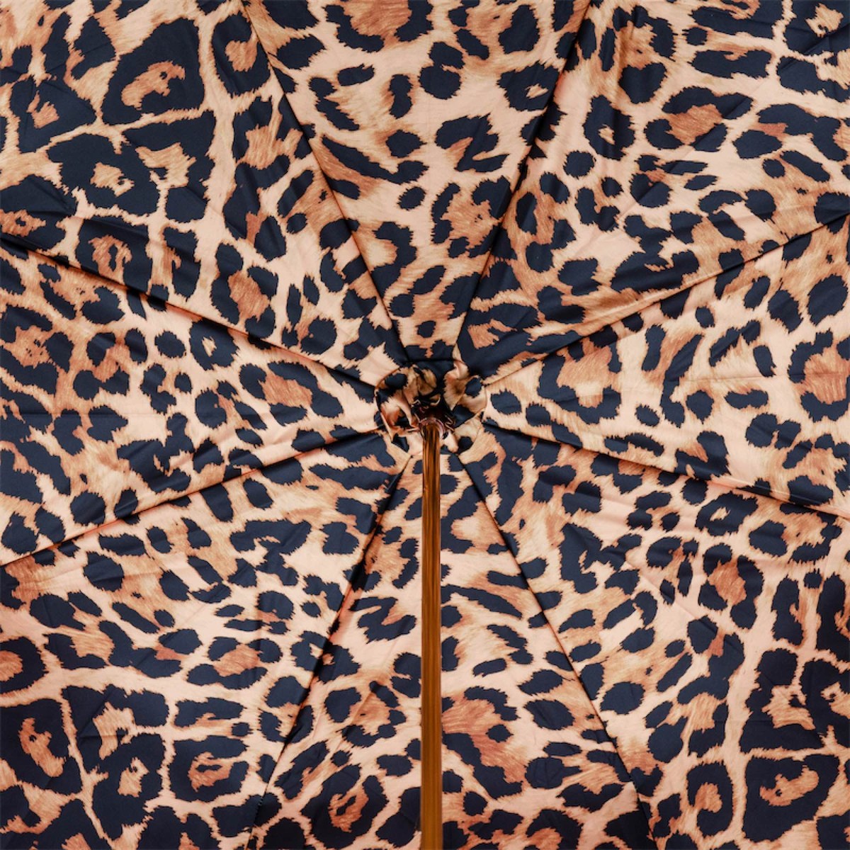 Casa Padrino Paraguas de lujo leopardo para mujer - Apertura manual - 100% Poliéster - Mango de latón esmaltado - Longitud: 93cm Casa Padrino Paraguas de lujo leopardo para mujer - Apertura manual - 100% Poliéster - Mango de latón esmaltado - Longitud: 93cm