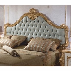 Casa Padrino Luxury Baroque Double Bed Light Blue / Gold 180 x 200 cm - Magnificent Baroque Style Bed - Baroque Bedroom & Hotel Furniture Casa Padrino Luxury Baroque Double Bed Light Blue / Gold 180 x 200 cm - Magnificent Baroque Style Bed - Baroque Bedroom & Hotel Furniture