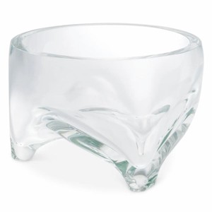 Casa Padrino cuenco de vidrio de lujo Ø 25 x Al. 16 cm - Bol decorativo redondo de vidrio soplado a mano - Accesorios decorativos - Calidad de lujo