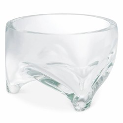 Casa Padrino ciotola di lusso in vetro Ø 25 x A. 16 cm - Ciotola decorativa rotonda in vetro soffiato a bocca - Accessori decorativi