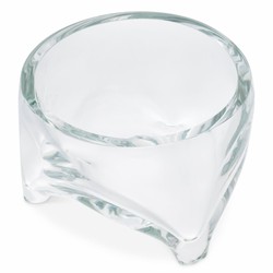 Casa Padrino ciotola di lusso in vetro Ø 25 x A. 16 cm - Ciotola decorativa rotonda in vetro soffiato a bocca - Accessori decorativi