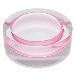 Casa Padrino ciotola di lusso in vetro rosa chiaro Ø 20 x A. 11 cm - Ciotola decorativa in vetro soffiato a mano - Accessori decorativi di lusso
