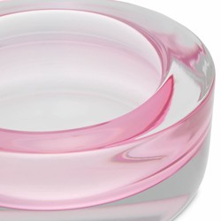 Casa Padrino ciotola di lusso in vetro rosa chiaro Ø 20 x A. 11 cm - Ciotola decorativa in vetro soffiato a mano - Accessori decorativi di lusso