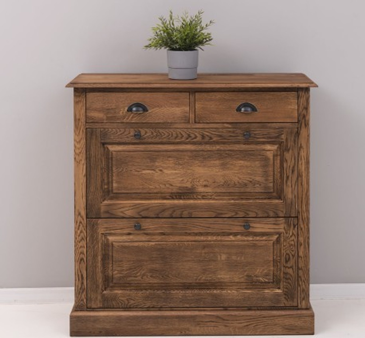 Casa Padrino Shoe Cabinet Country Style with 2 doors and 2 drawers, 103 x 35 x 105 cm Casa Padrino Shoe Cabinet Country Style with 2 doors and 2 drawers, 103 x 35 x 105 cm