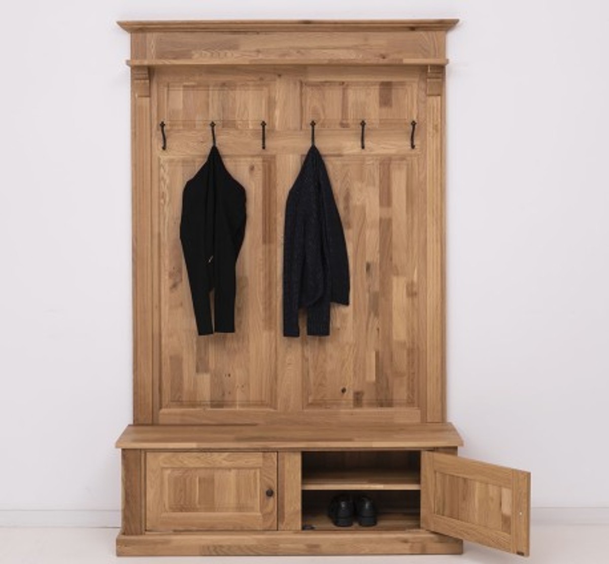 Casa Padrino Coat Rack Country Style with 2 doors, 140 x 41 x 210 cm Casa Padrino Coat Rack Country Style with 2 doors, 140 x 41 x 210 cm