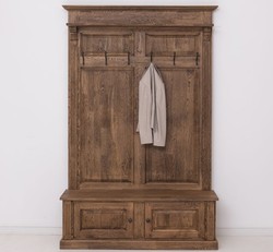 Casa Padrino Coat Rack Country Style with 2 doors, 140 x 41 x 210 cm Casa Padrino Coat Rack Country Style with 2 doors, 140 x 41 x 210 cm