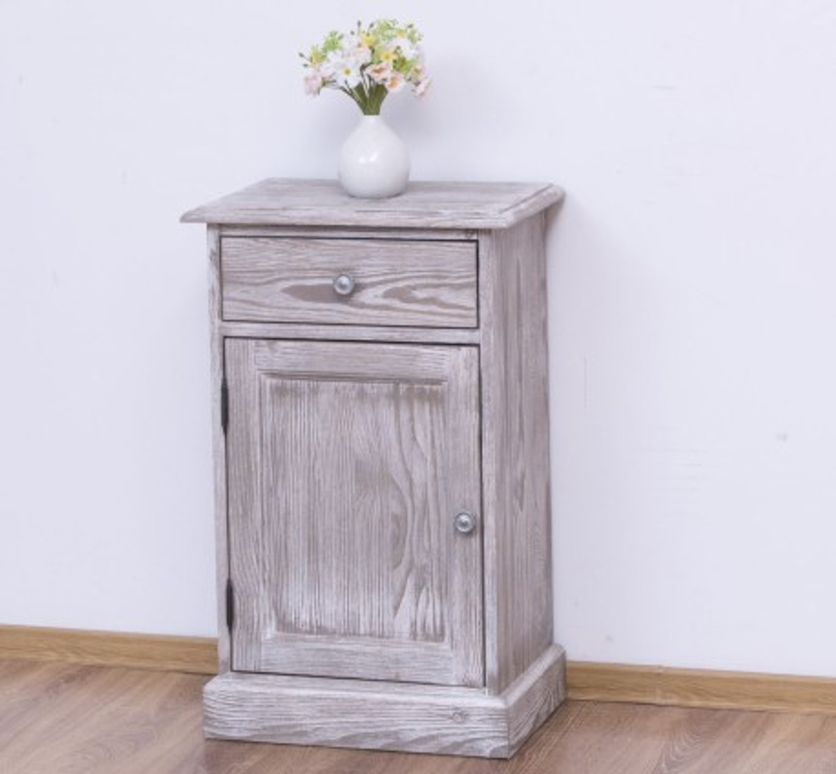 Casa Padrino Nachttisch im Landhausstil mit 1 Tür und 1 Schublade, 47 x 32 x 74 cm