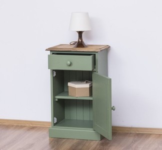 Casa Padrino Nachttisch im Landhausstil mit 1 Tür und 1 Schublade, 47 x 32 x 74 cm