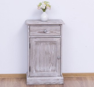Casa Padrino Nachttisch im Landhausstil mit 1 Tür und 1 Schublade, 47 x 32 x 74 cm