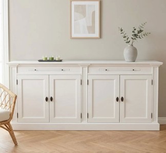 Casa Padrino Bookcase Country Style with 4 doors, 200 x 40 x 90 cm Casa Padrino Bookcase Country Style with 4 doors, 200 x 40 x 90 cm