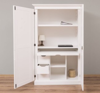 Casa Padrino Sekretär im Landhausstil mit 2 Türen, 120 x 60 x 190 cm